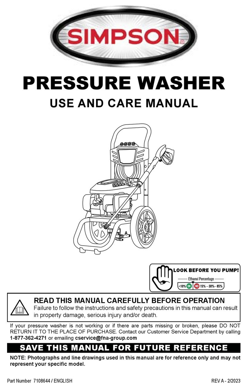 Simpson MegaShot MS60809 User manual