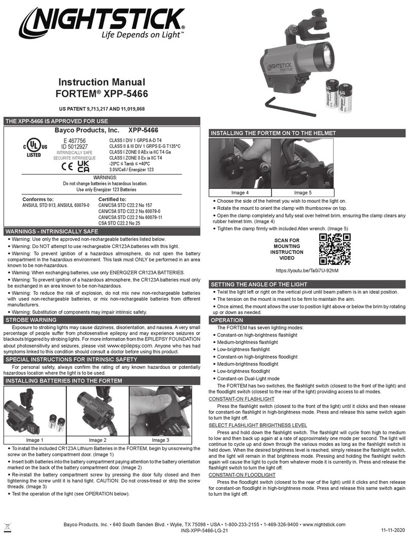 Night Stick FORTEM NSK-XPP-5466R User manual