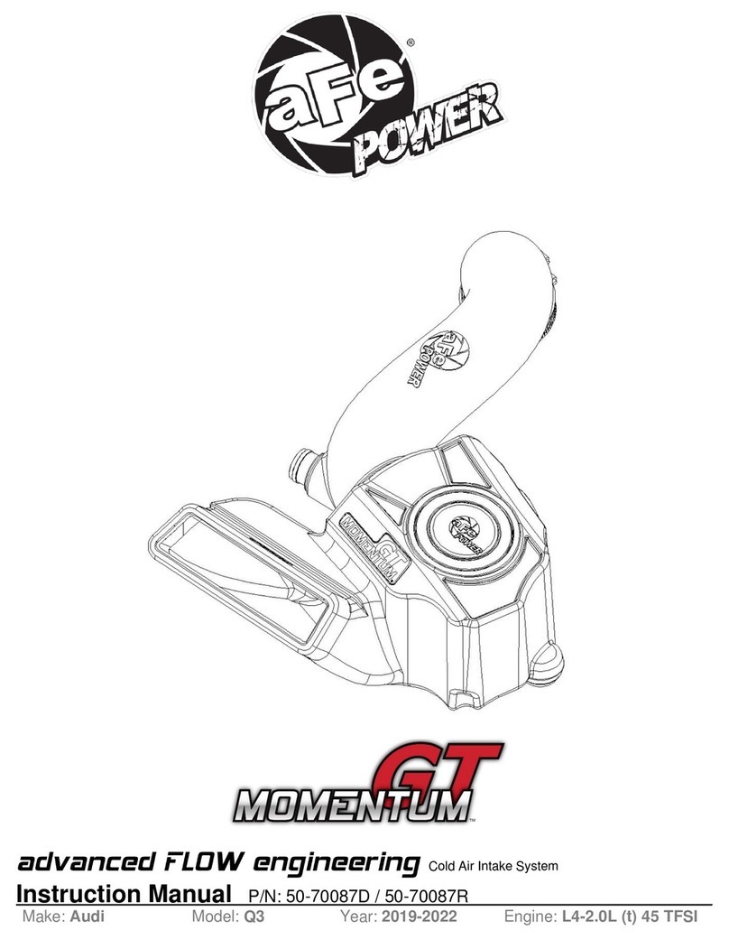 aFe Power GT MOMENTUM 50-70087D User manual