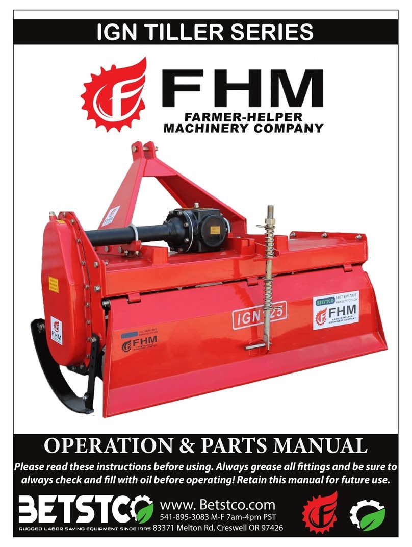 Betstco FHM IGN Series Operations & parts manual