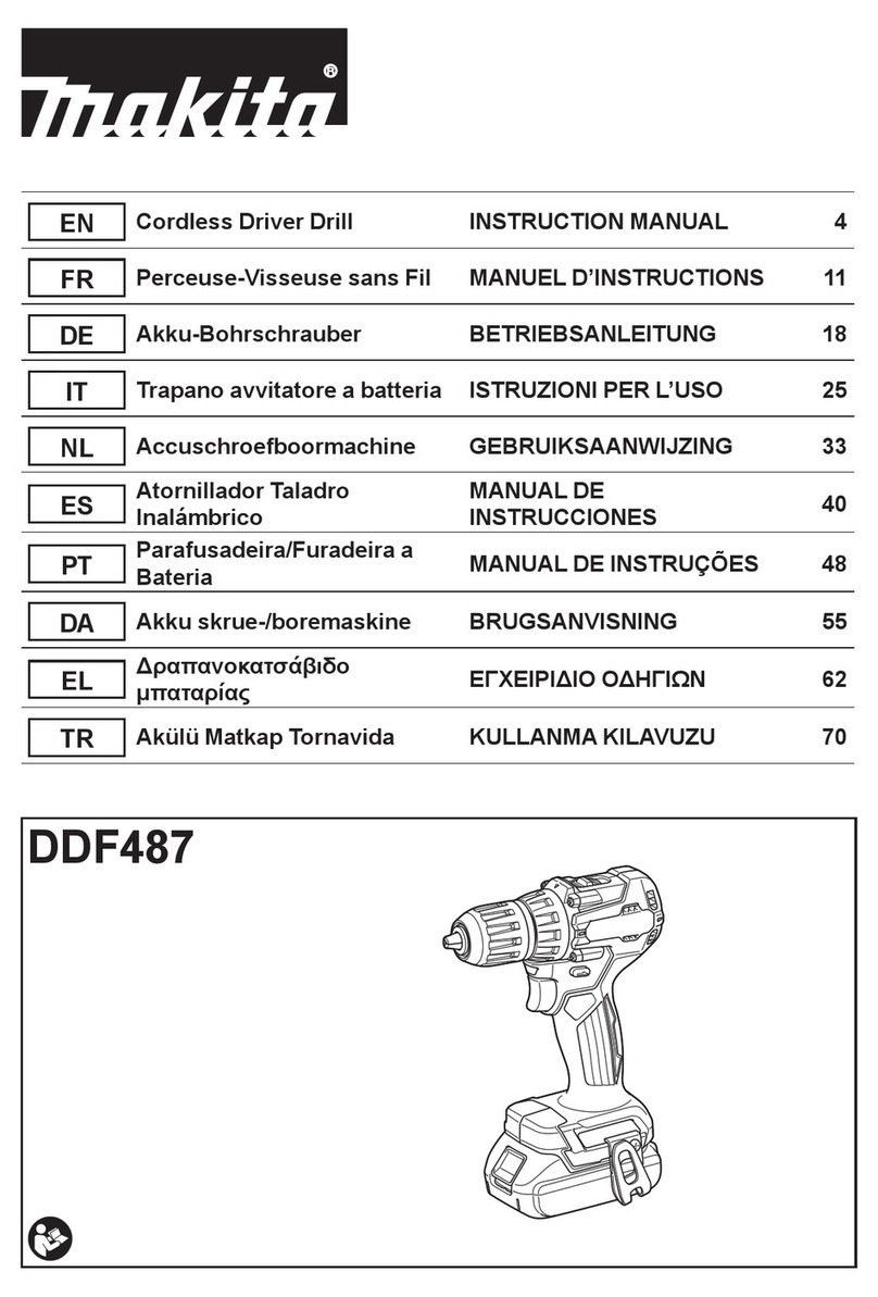 Makita DDF487RTJ instruction manual