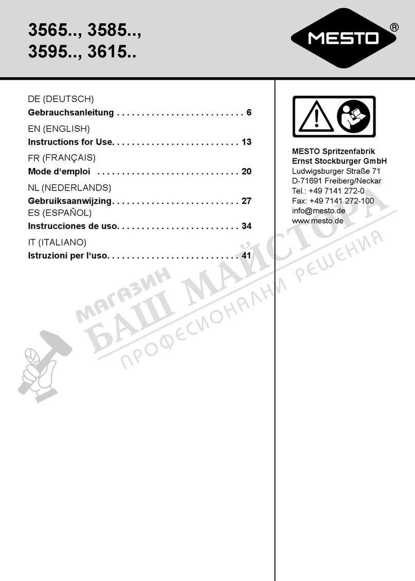 Mesto 3585 Series Instructions for use
