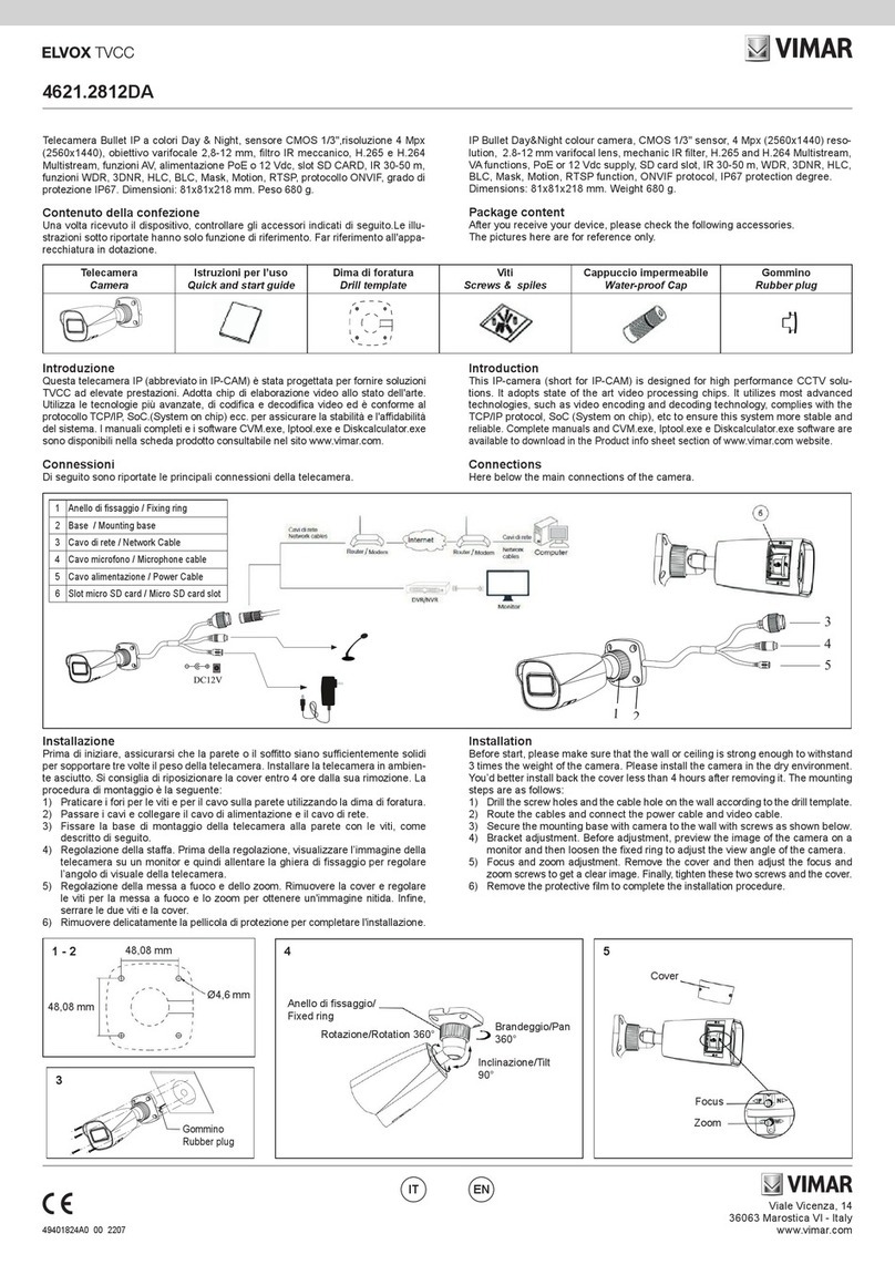 Vimar ELVOX 4621.2812DA User manual