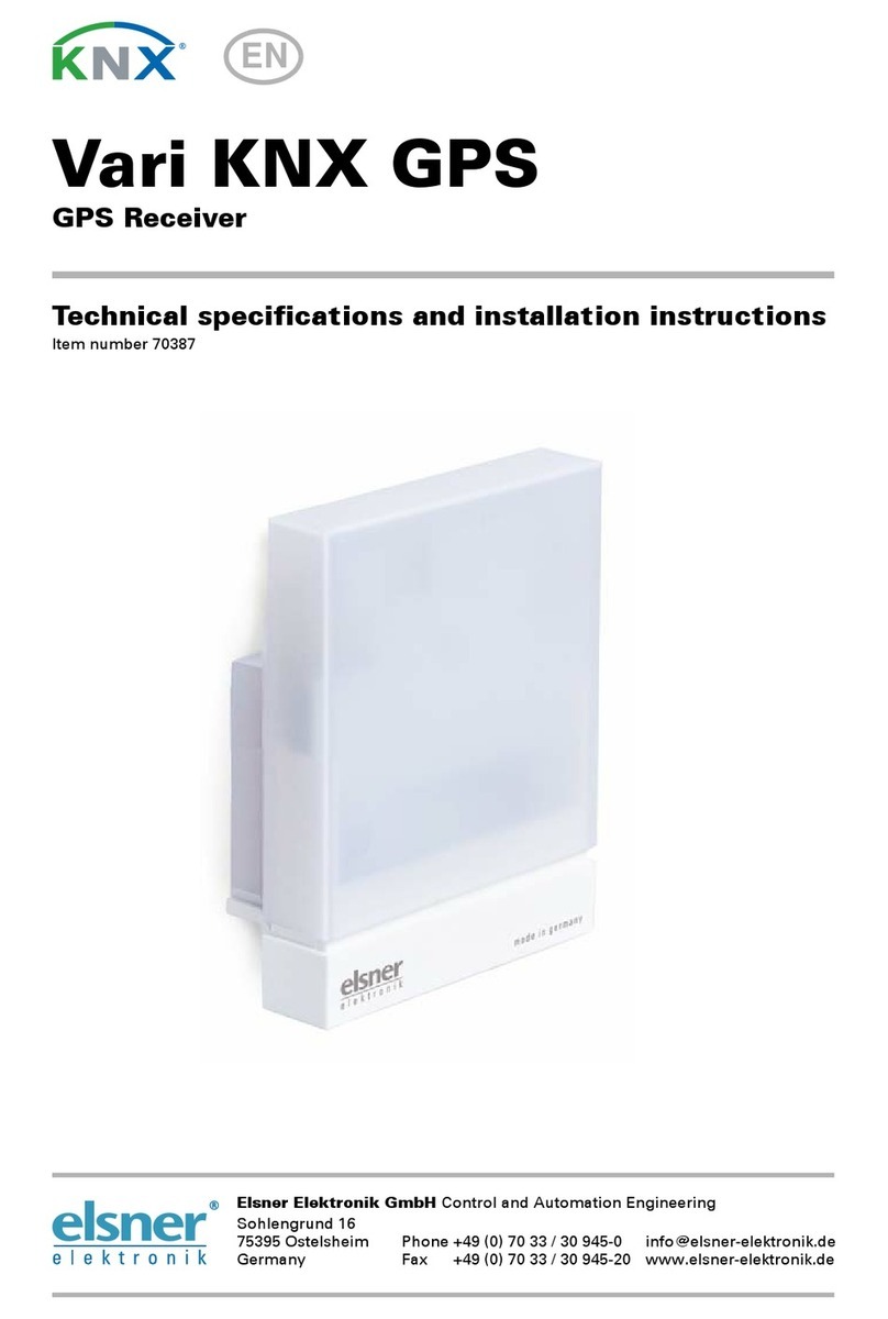elsner elektronik Vari KNX GPS Technical specifications and installation instructions