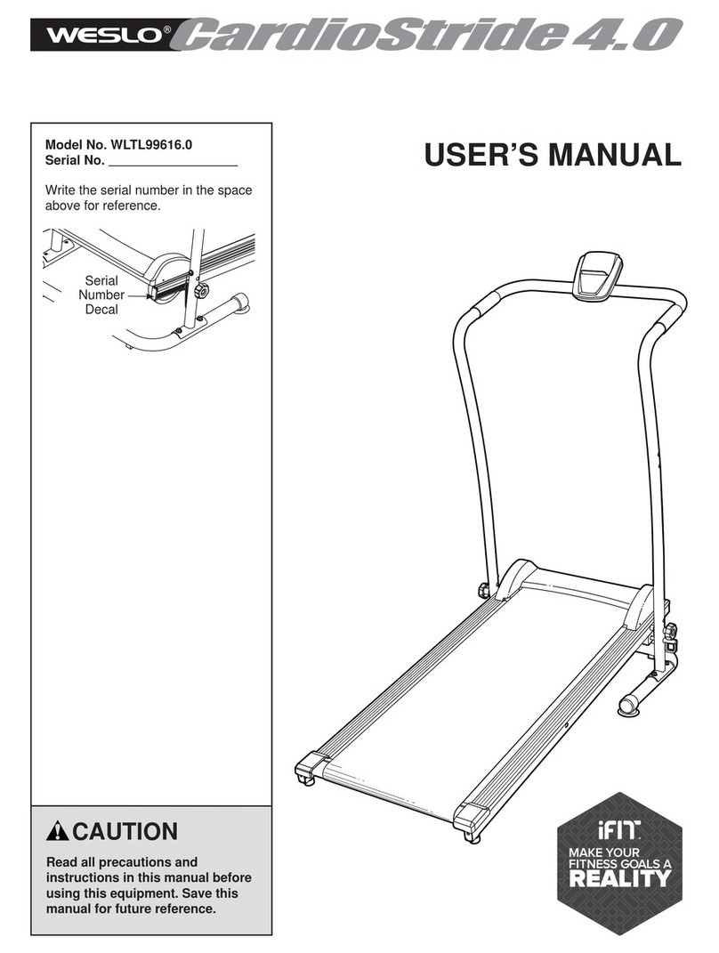Weslo CARDIO STRIDE 4.0 User manual
