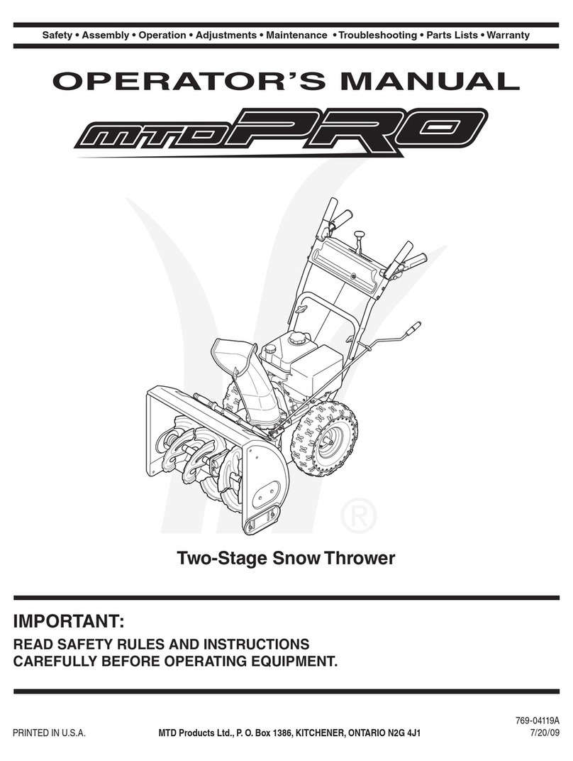 MTD Pro 31AM63FE529 Operator's manual