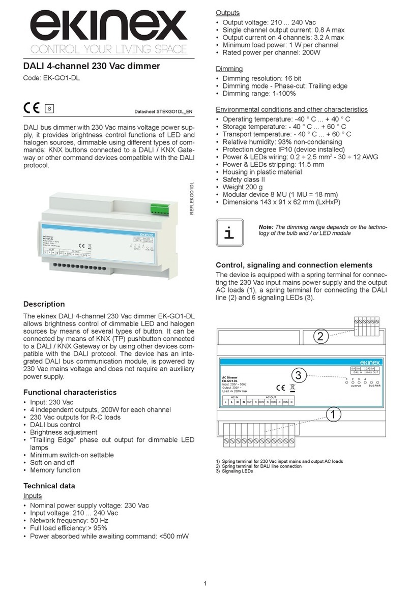 Ekinex EK-GO1-DL quick start guide