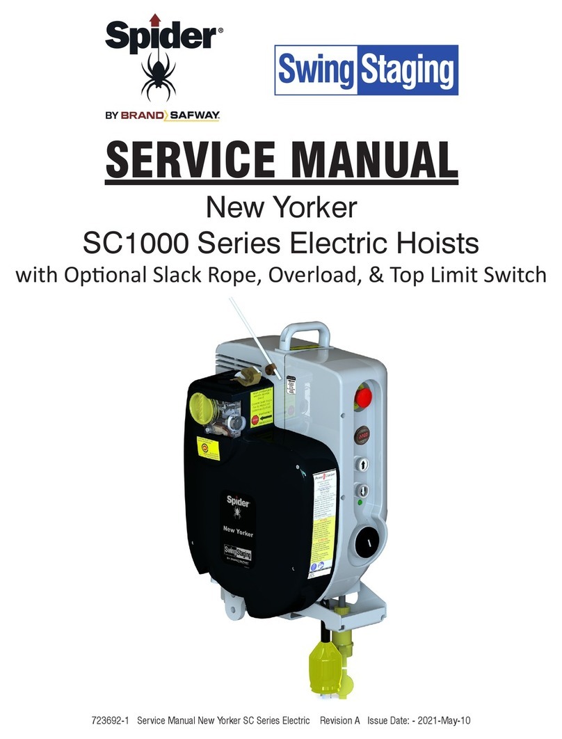 BrandSafway Spider SC1000 Series Service manual BrandSafway Spider SC1000 Series Service manual
