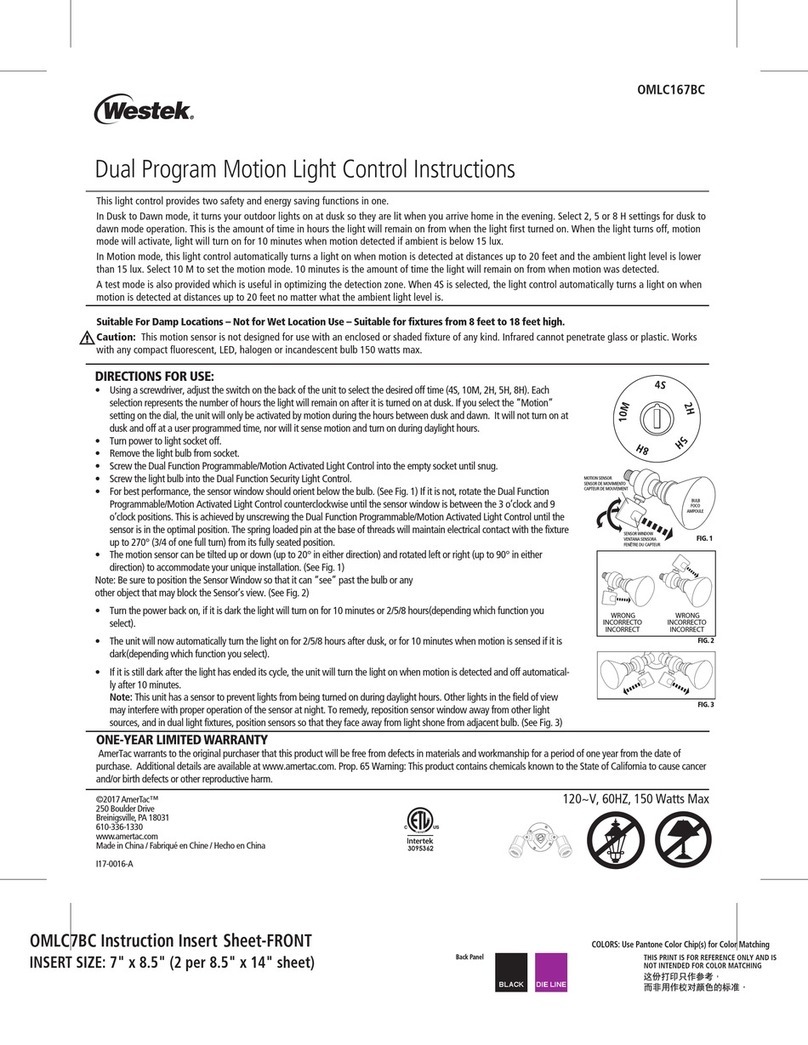 WESTEK OMLC7BC instructions