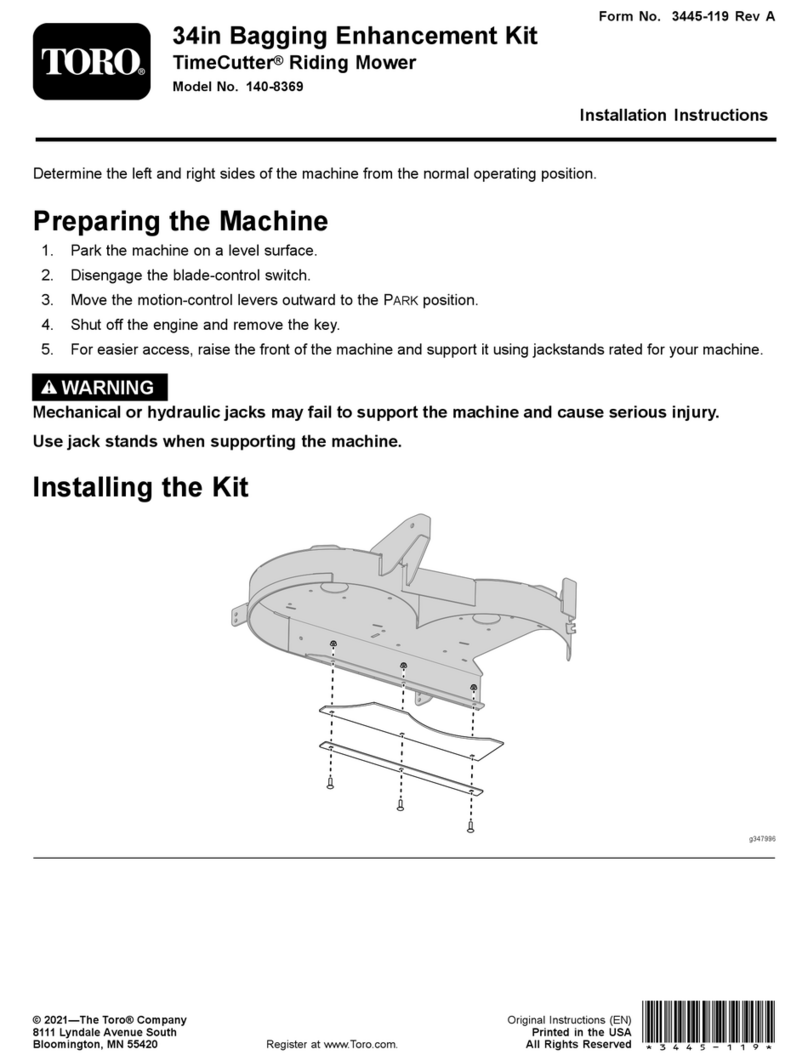 Toro 140-8369 installation instructions