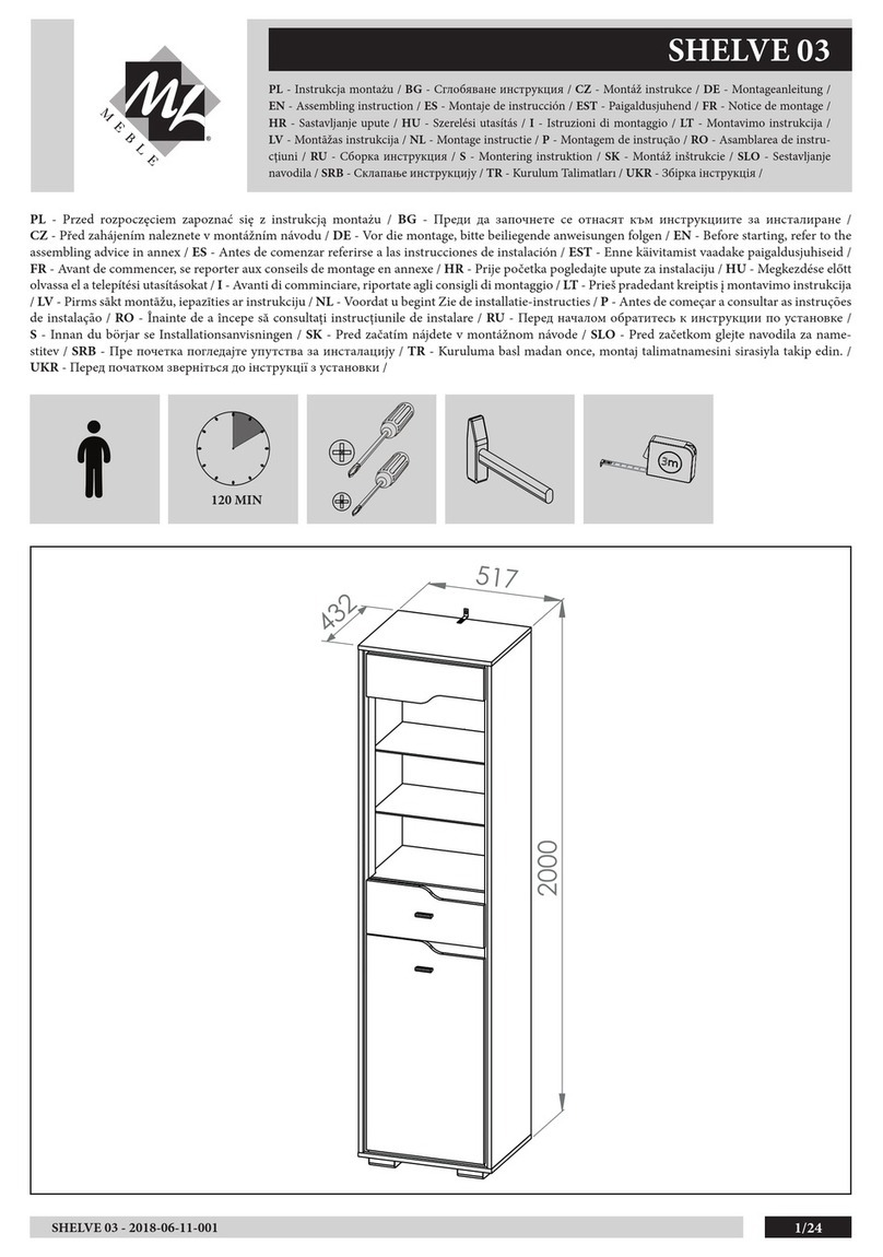 mlmeble SHELVE 03 User manual