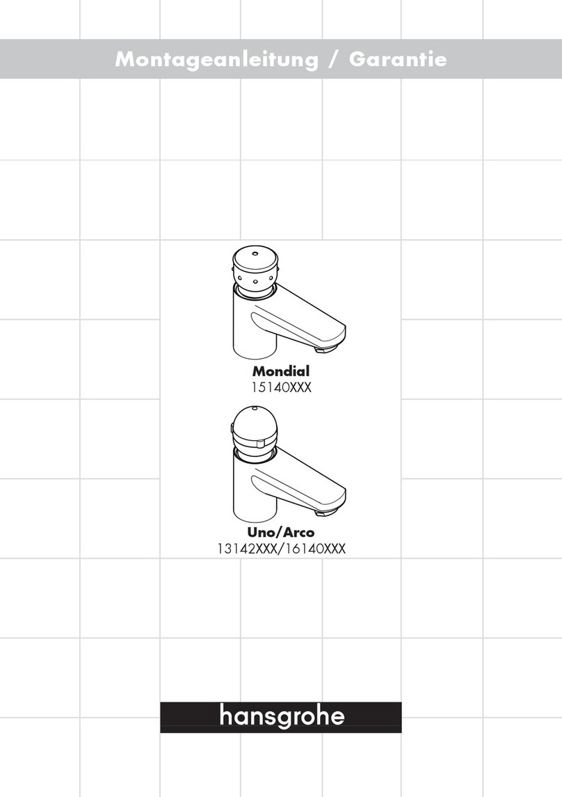 Hans Grohe Mondial 15140 Series installation instructions