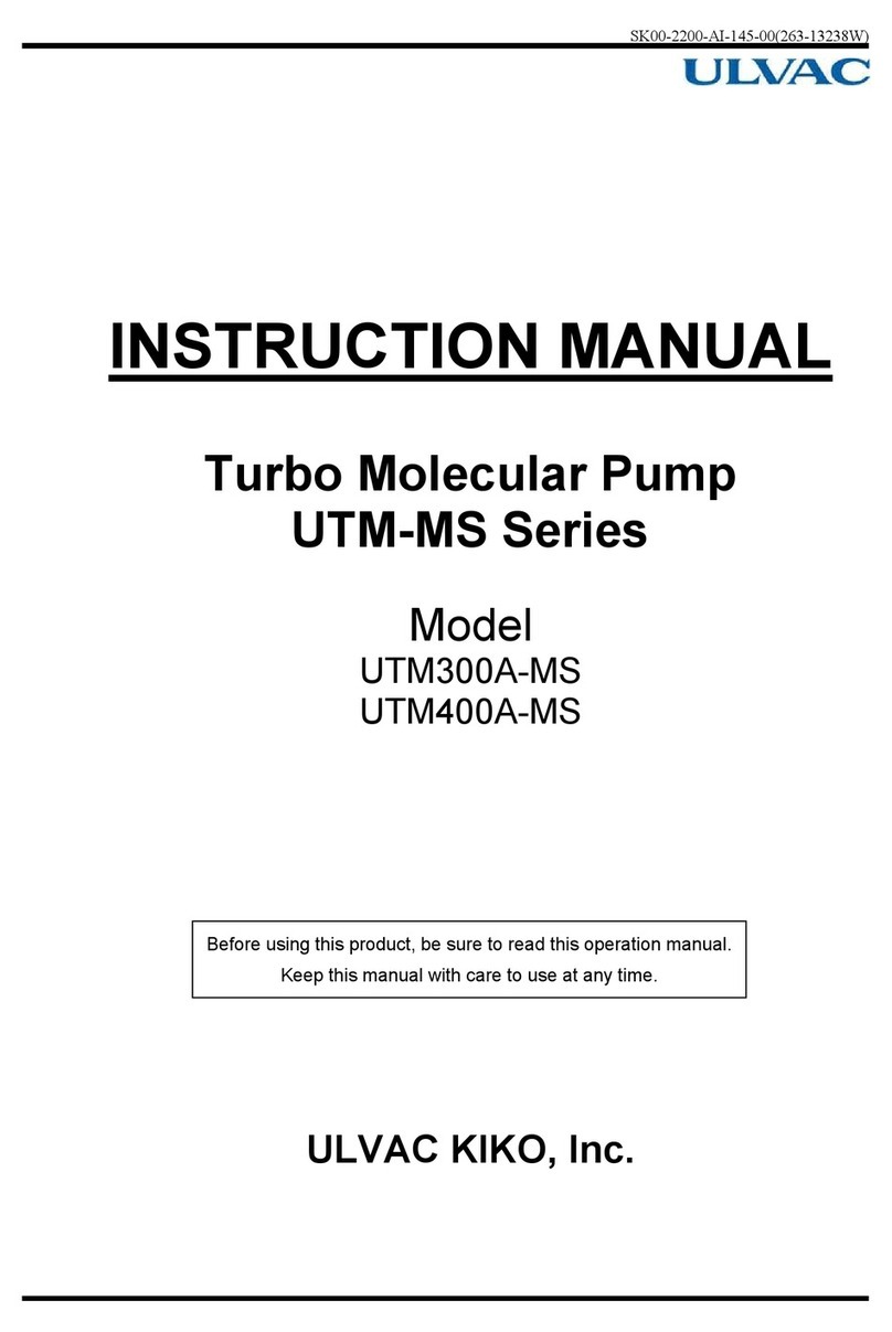 Ulvac UTM-MS Series instruction manual