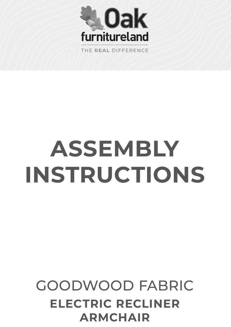 Oak furnitureland GOODWOOD FABRIC Assembly instructions Oak furnitureland GOODWOOD FABRIC Assembly instructions