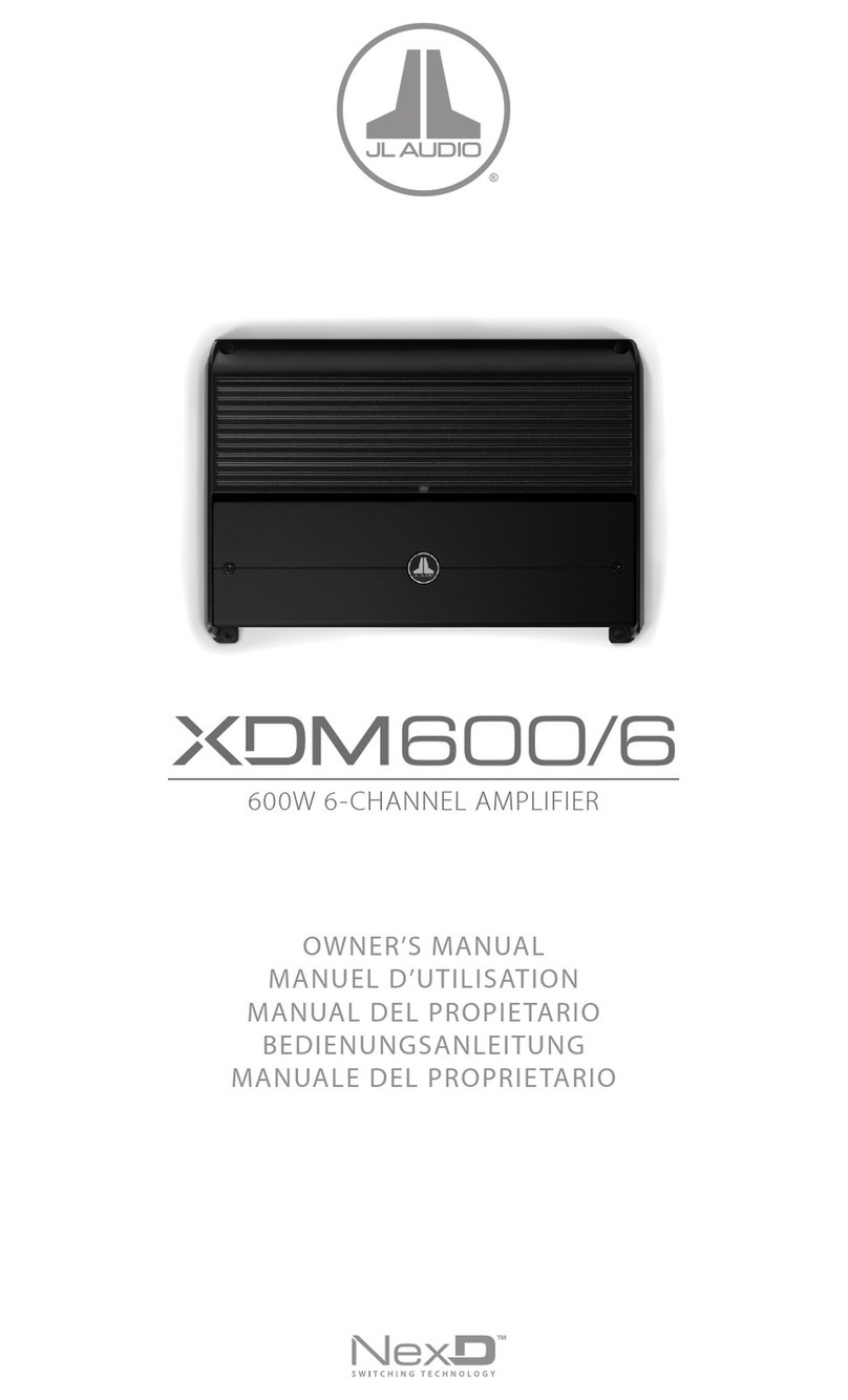 JL Audio XDM600/6 owner's manual