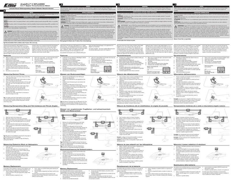 E-FLITE AnglePro II instruction manual