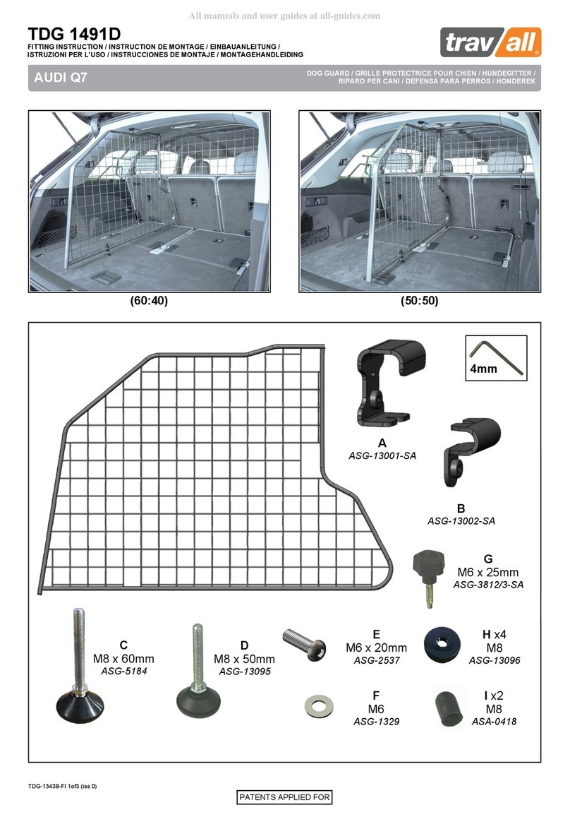 travall TDG 1491D Fitting instructions