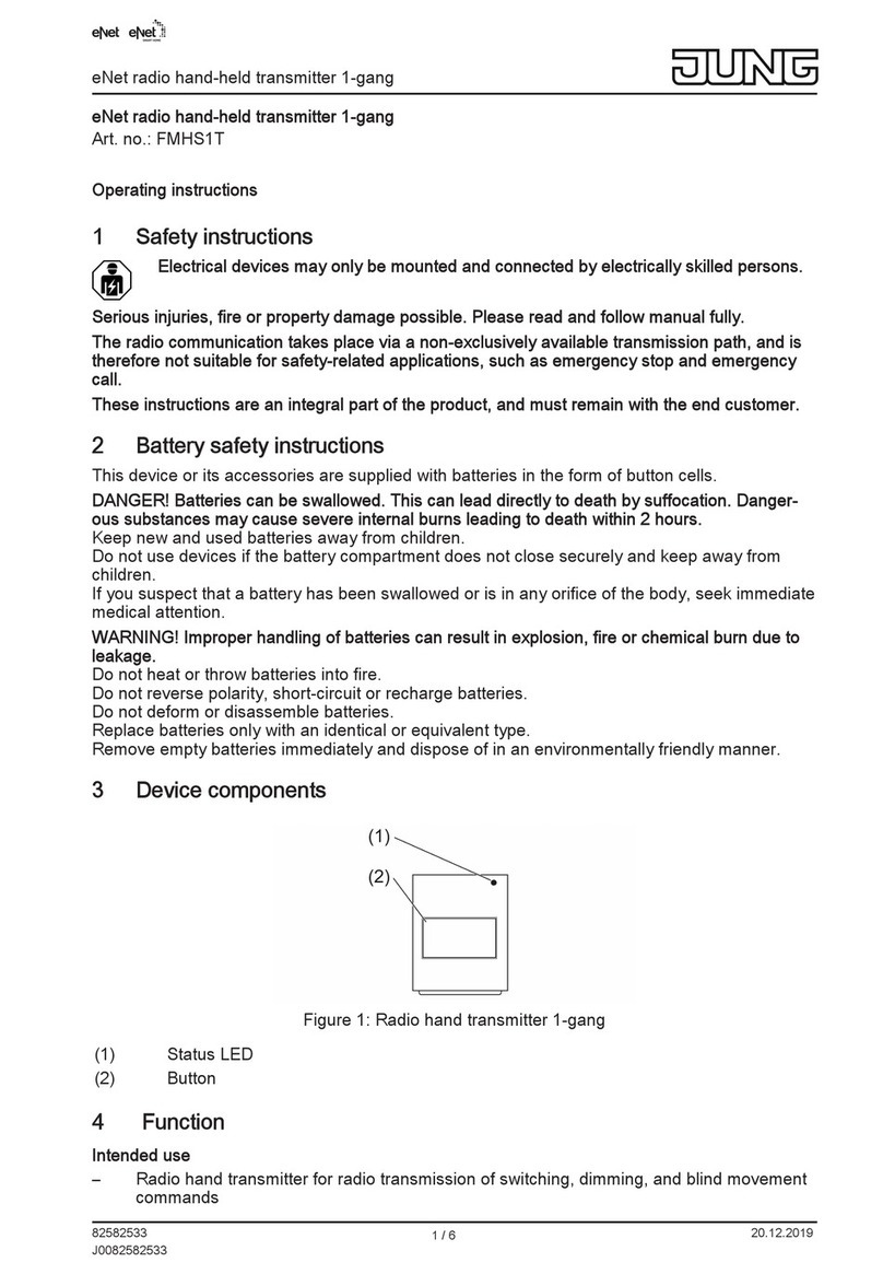 Jung FMHS1T operating instructions