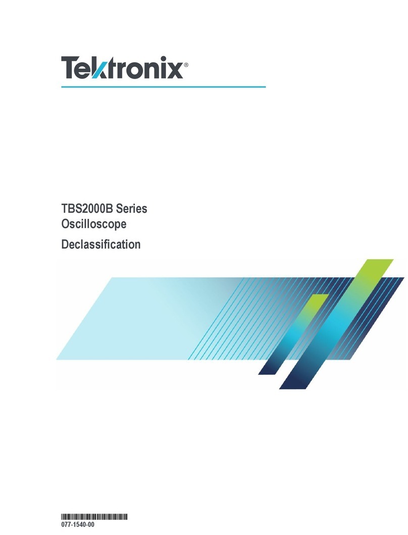 Tektronix TBS2000B Series User manual Tektronix TBS2000B Series User manual