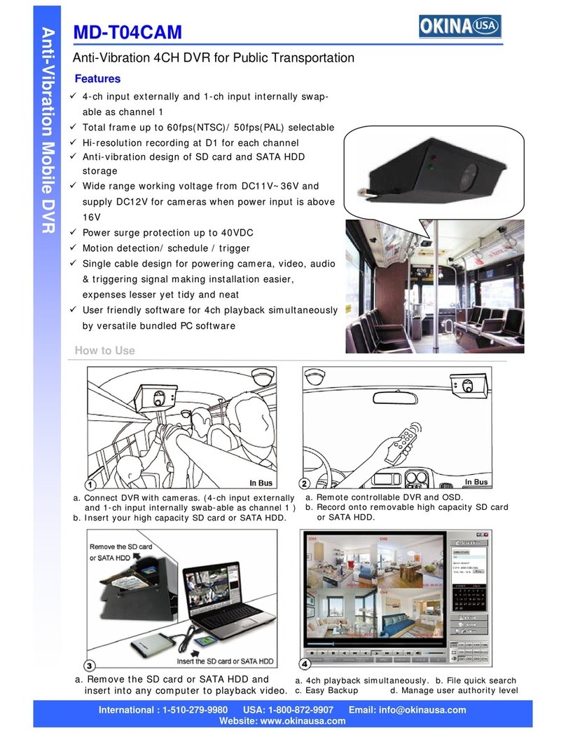 Okina USA MD-T04CAM quick start guide