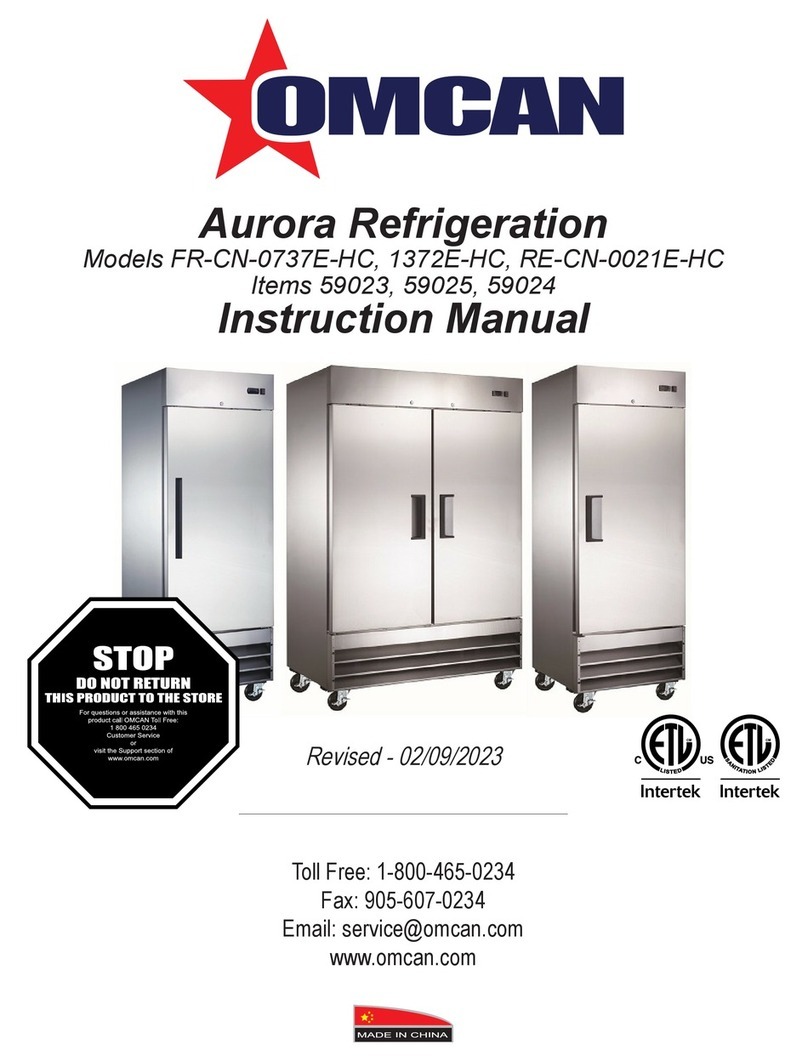 Omcan Aurora FR-CN-1372E-HC User manual