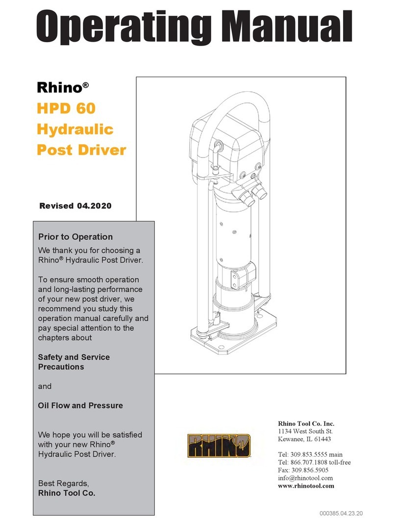 RHINO HPD 60 operating manual