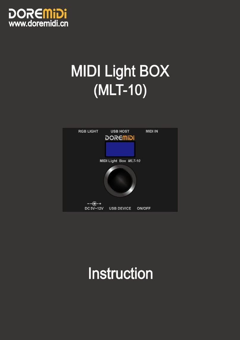 DOREMIDI MIDI light box instructions DOREMIDI MIDI light box instructions