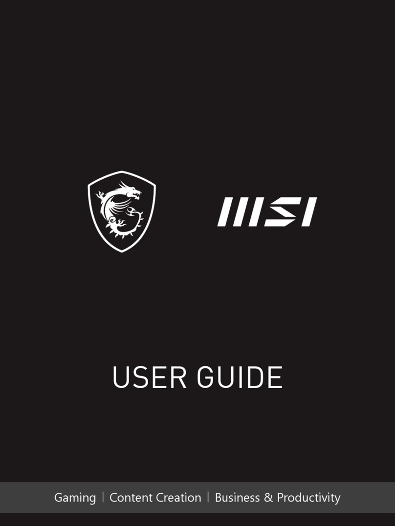 MSI Vector GP76 User manual