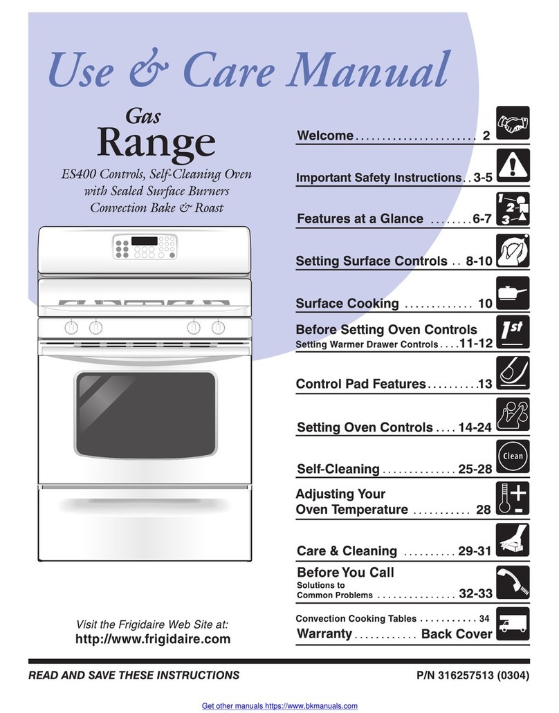Frigidaire ES400 User manual