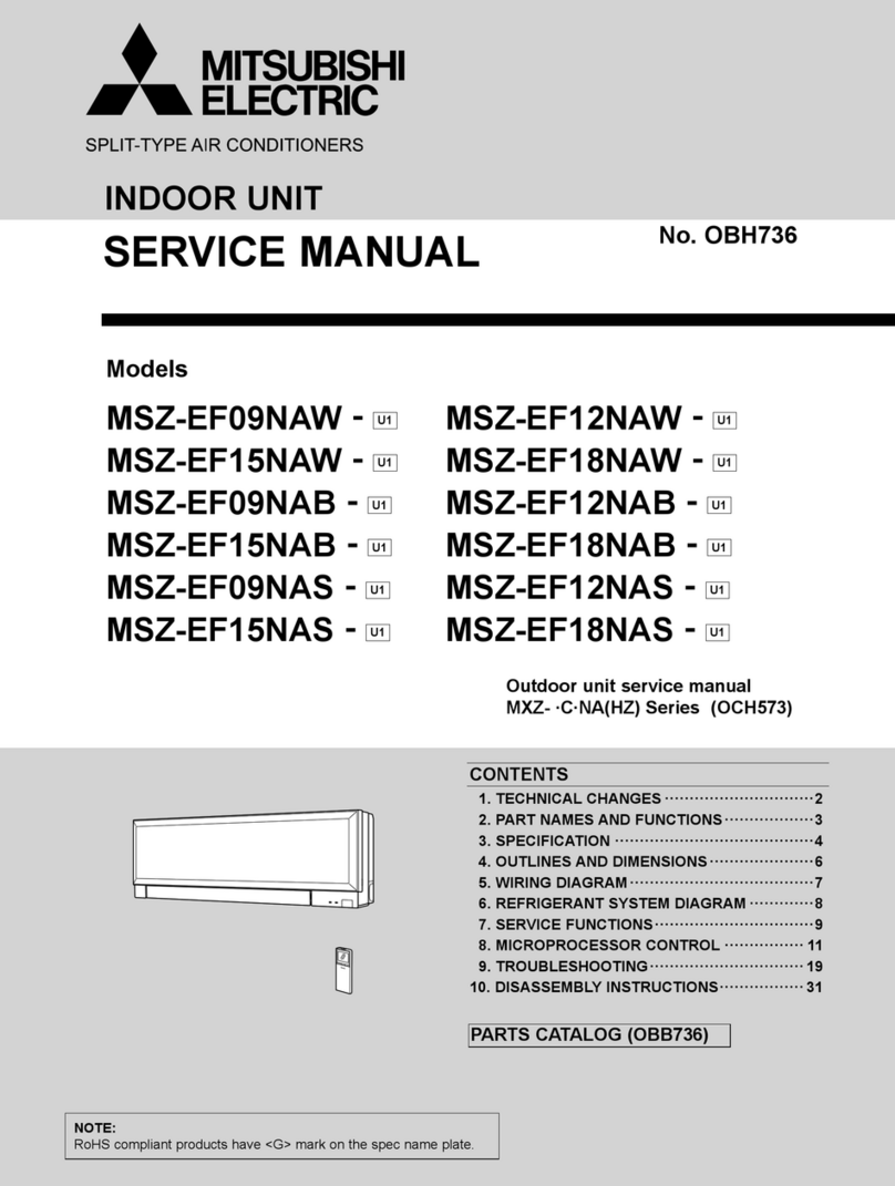Mitsubishi MSZ-EF09NAW-U1 User manual Mitsubishi MSZ-EF09NAW-U1 User manual