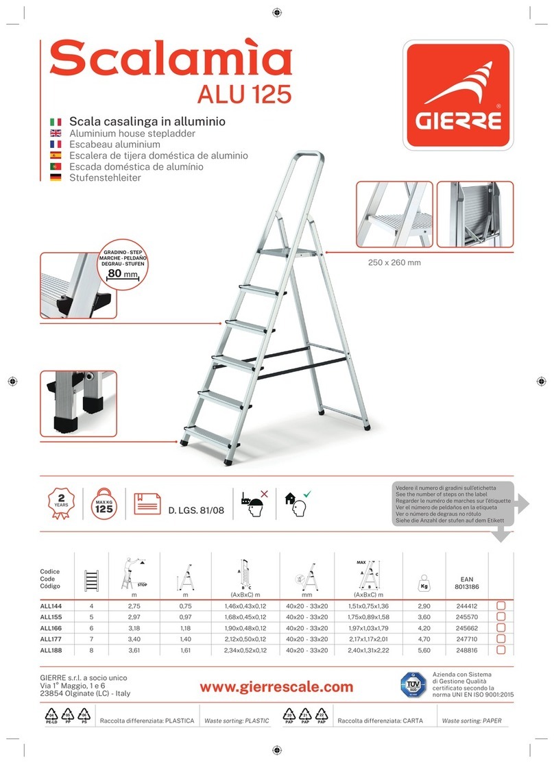 GIERRE Scalamia ALU125 User manual