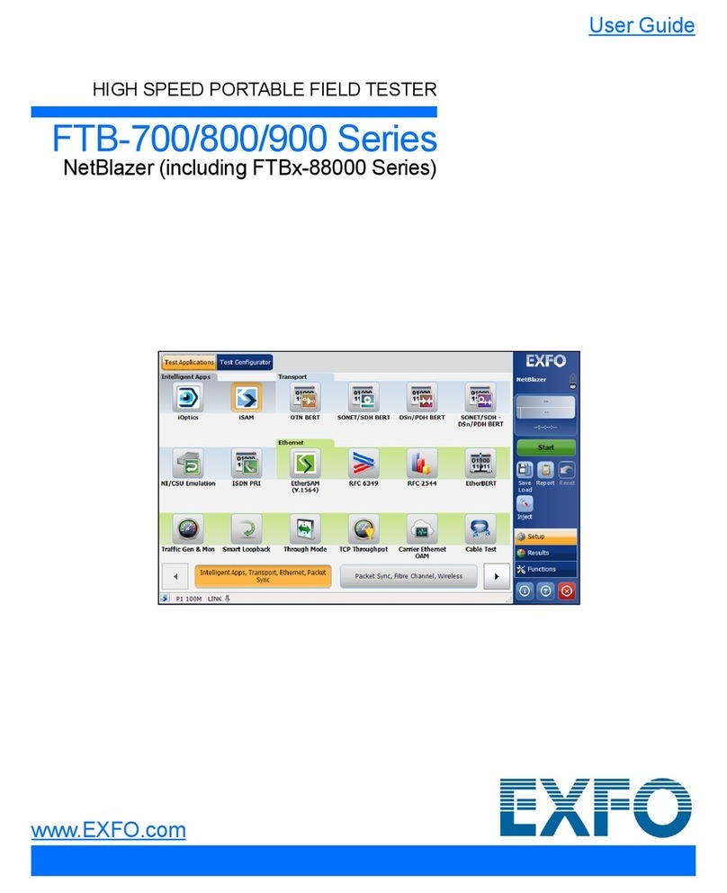 EXFO FTB-700 Series User manual