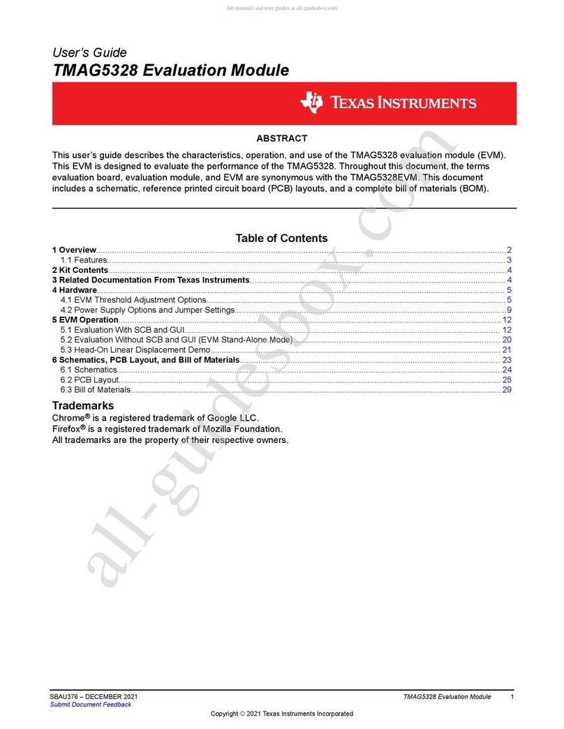 Texas Instruments TMAG5328EVM User manual