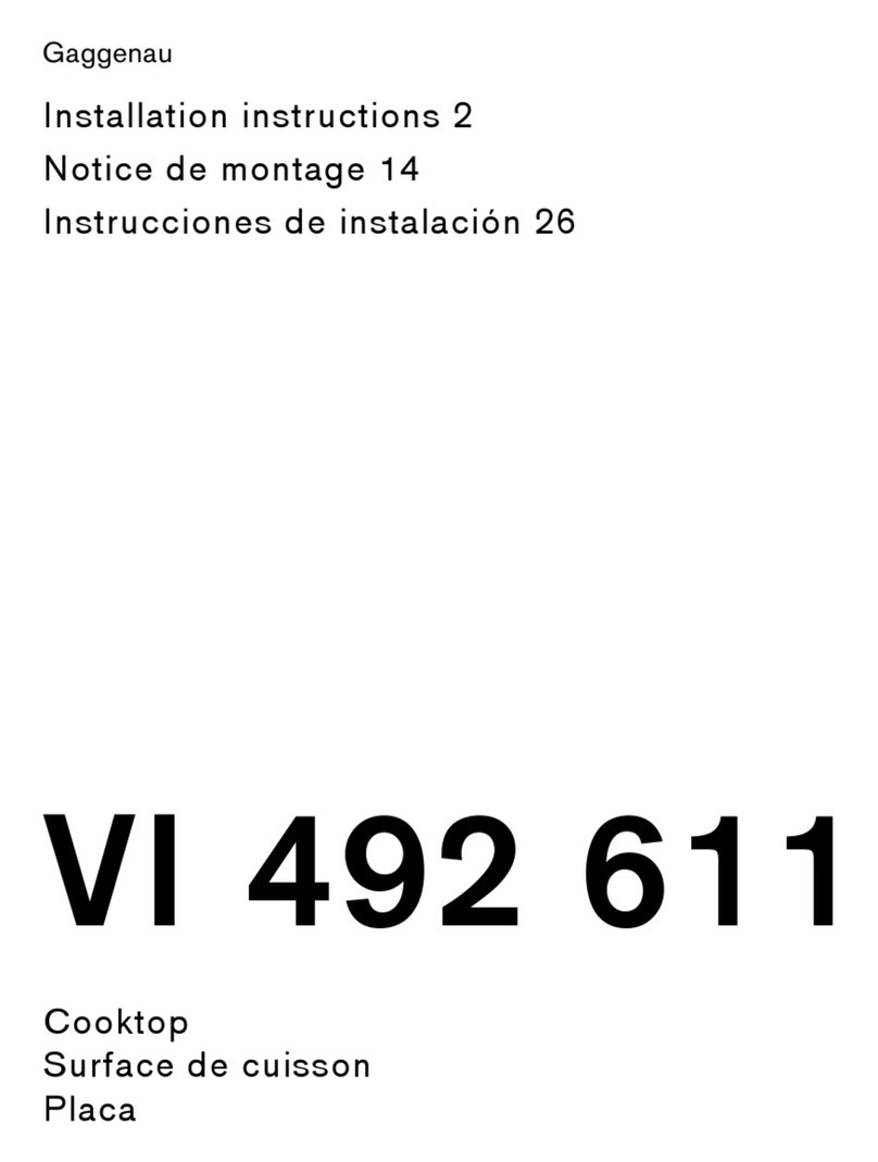 Gaggenau VI 492 611 User manual