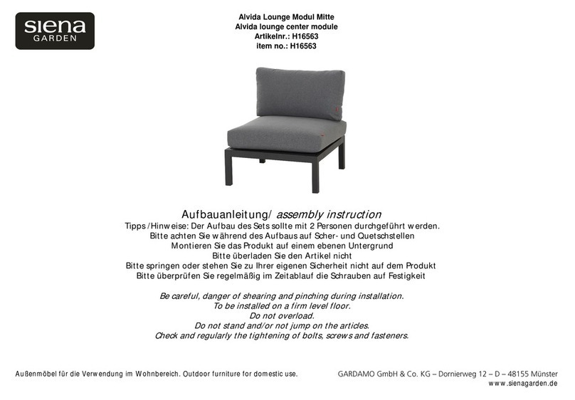 siena GARDEN Alvida H16563 User manual