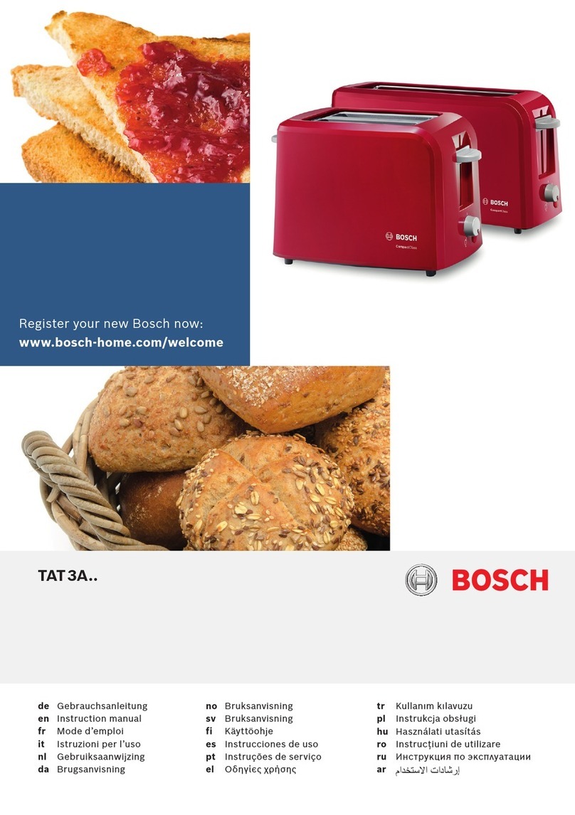 Bosch TAT 3A Series User manual