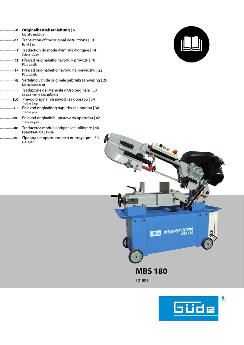 GÜDE MBS 180 instructions