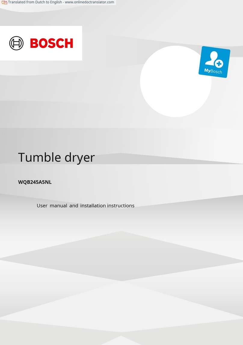 Bosch WQB245A5NL User manual