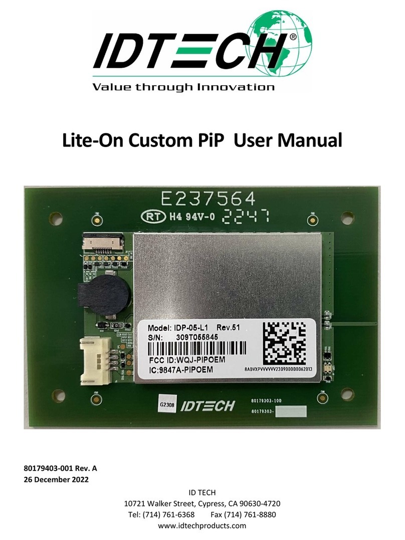 IDTECH IDP-05-L1 user manual