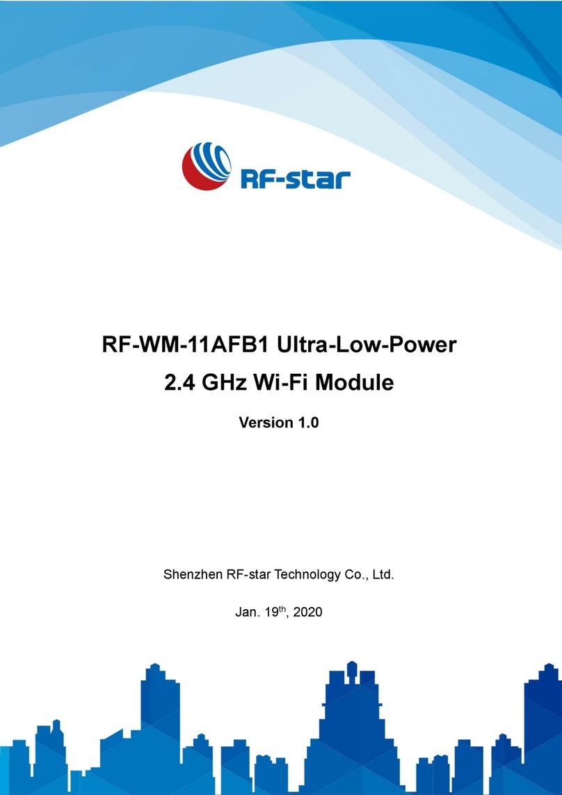 RF-Star RF-WM-11AFB1 User manual