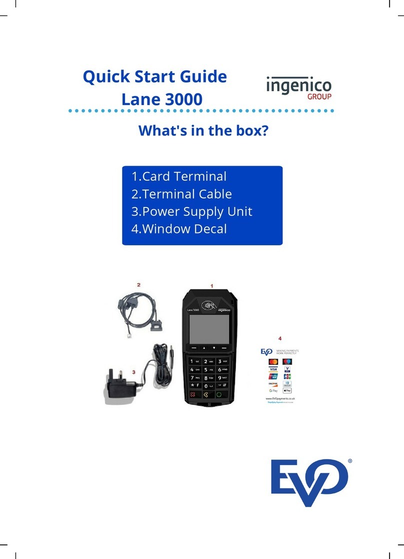Ingenico Lane 3000 User manual