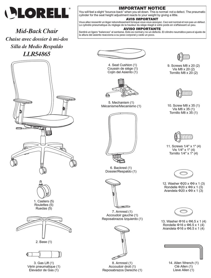 Lorell LLR54865 User manual Lorell LLR54865 User manual