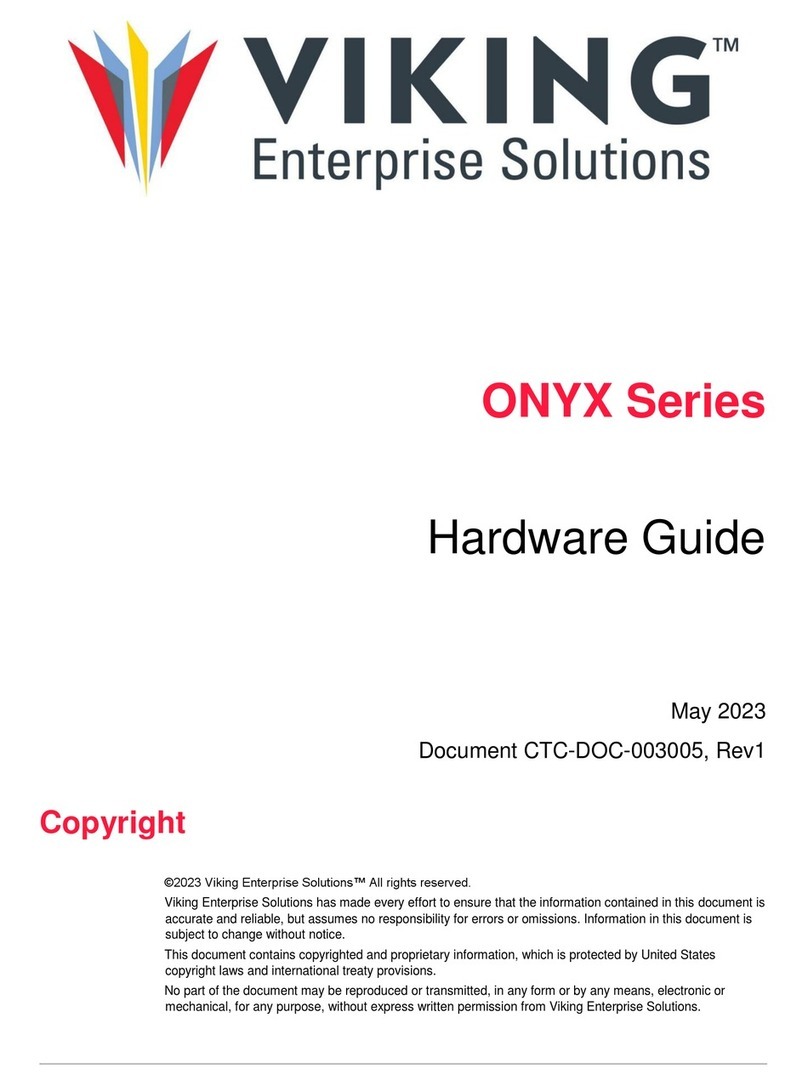Viking ONYX Series Installation instructions Viking ONYX Series Installation instructions
