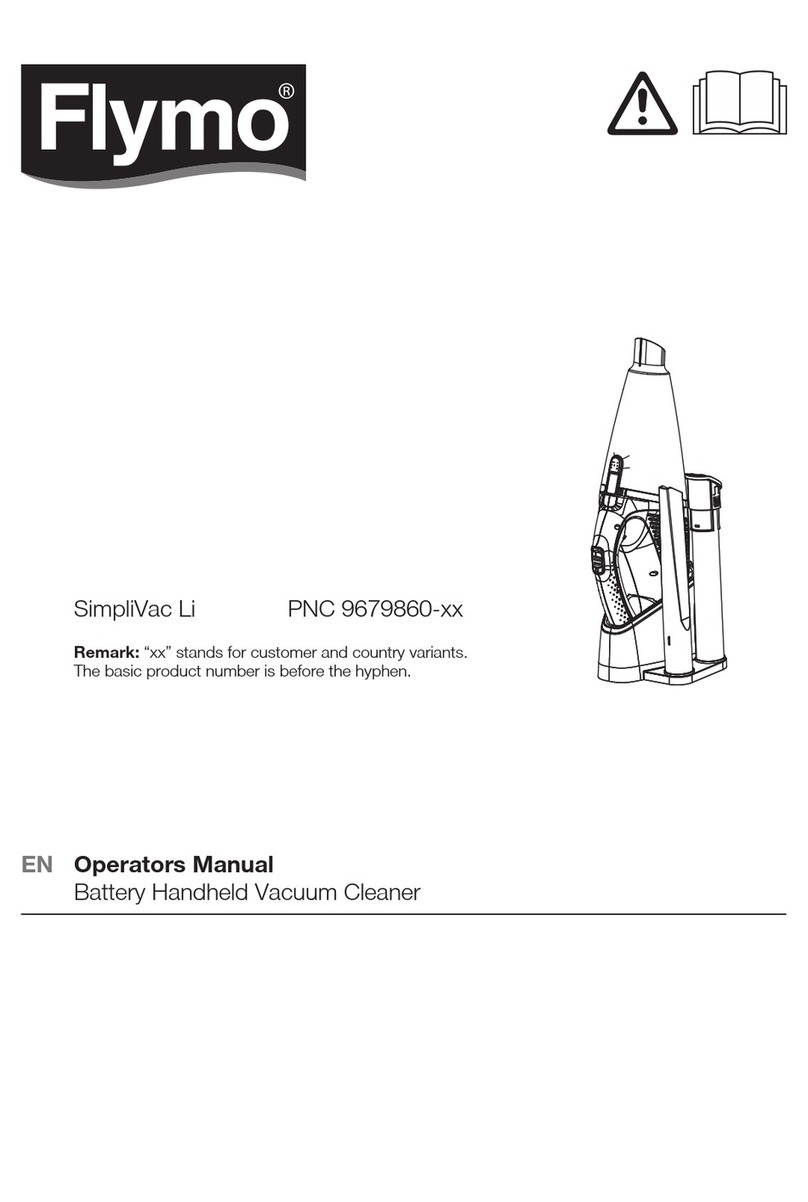 Flymo SimpliVac Li 9679860 Series Operator's manual