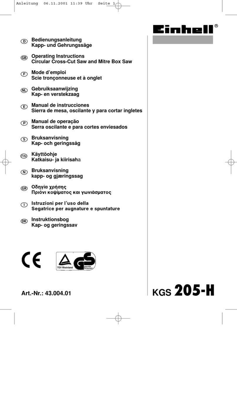 EINHELL KGS 205-H User manual