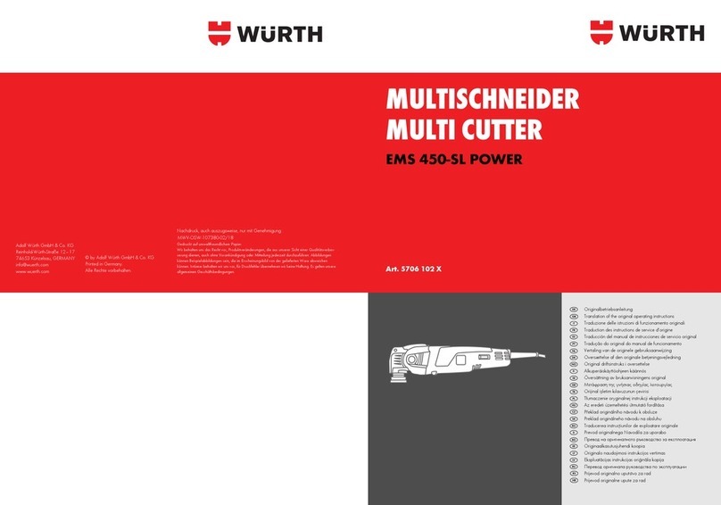 Würth EMS 450-SL POWER Quick guide