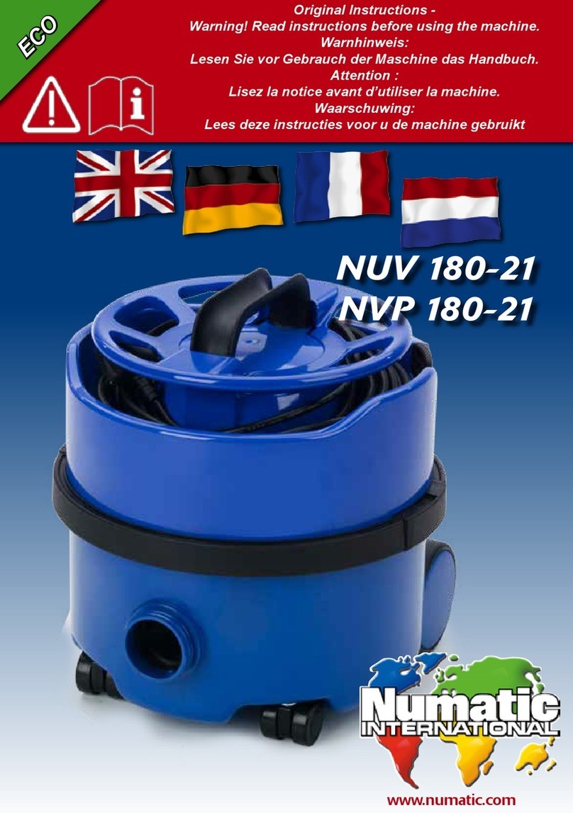 Numatic NUV 180-21 User manual