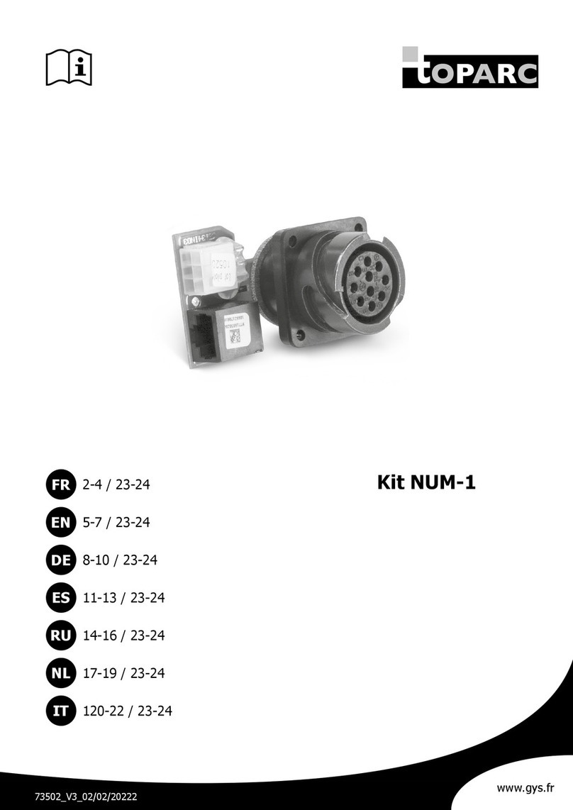 Toparc Kit NUM-1 instructions