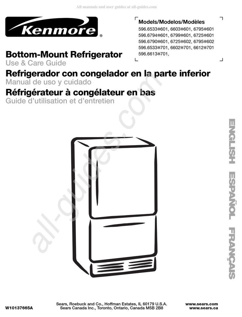 Sears Kenmore 596.6533 601 Series User manual