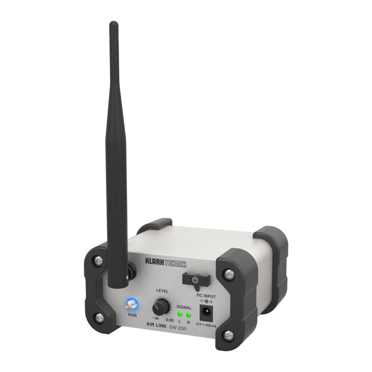 Klark Teknik AIR LINK DW 20R User manual